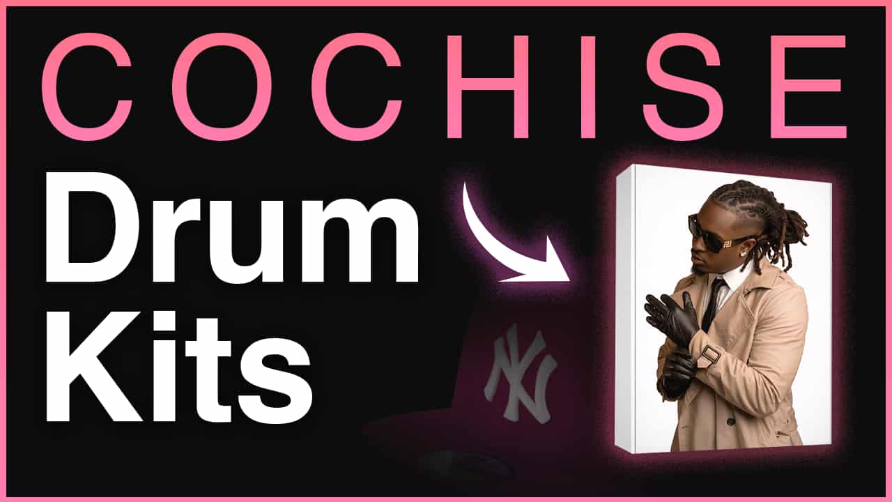 Cochise Drum Kits banner featuring an artist portrait on a product box